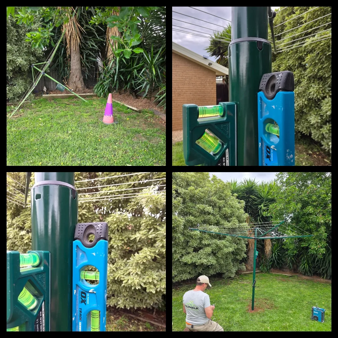 Clothesline installation