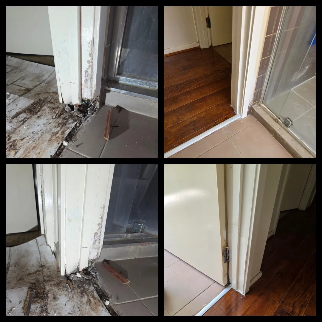 Door frame rot repair from water ingress
